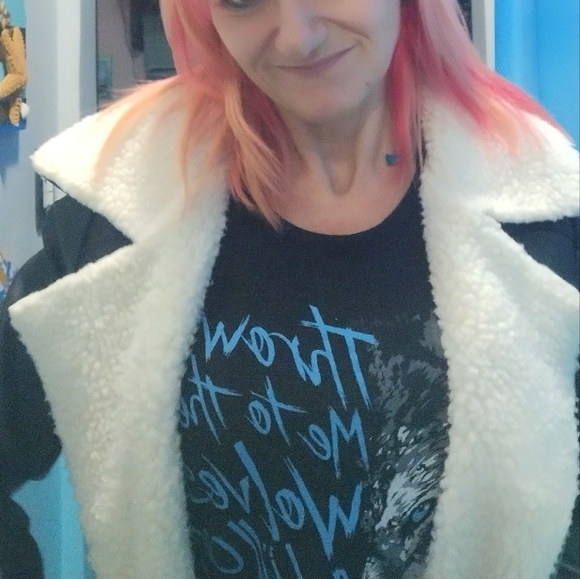 Faux leather/wool jacket - Picture 16 of 16